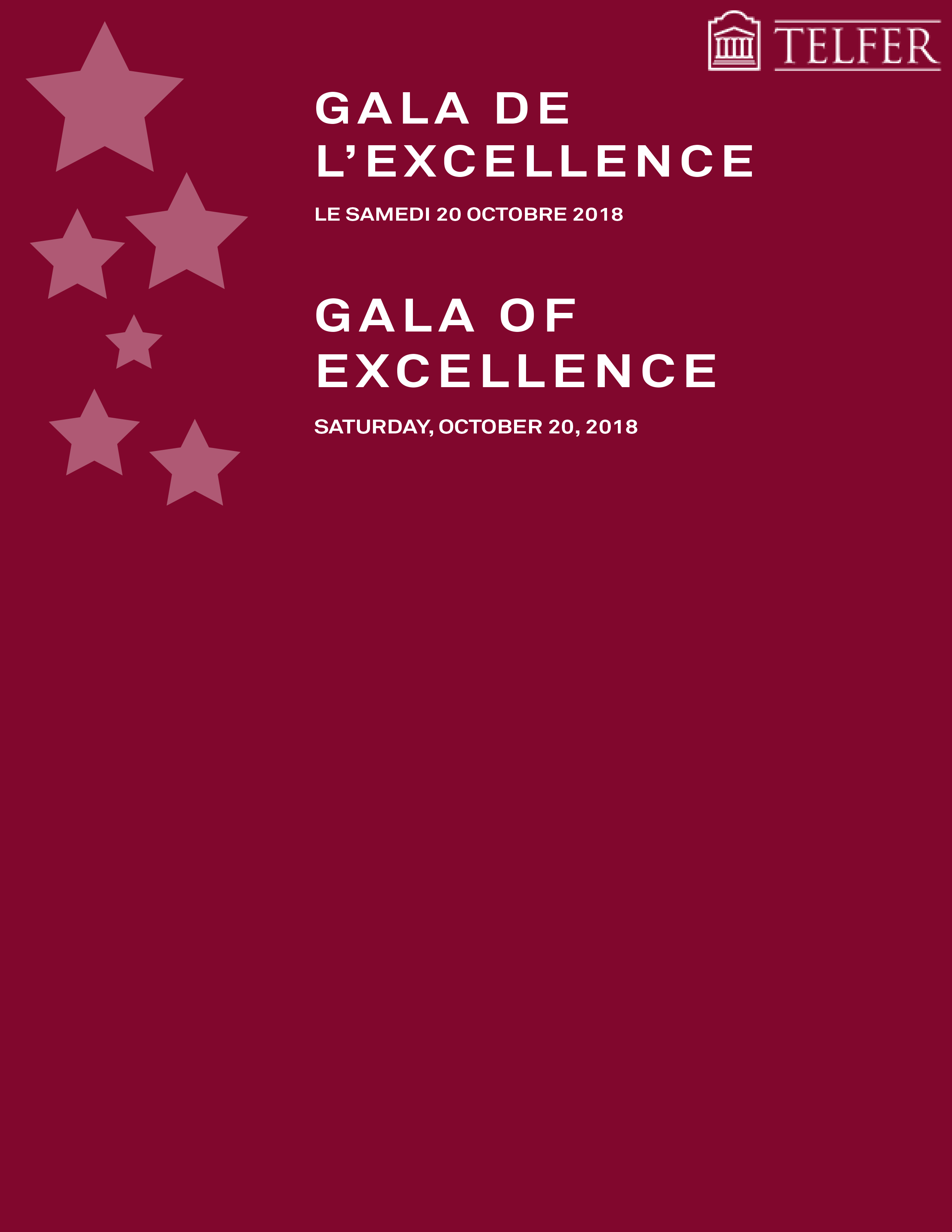 Annonce gala d'excellence 2018