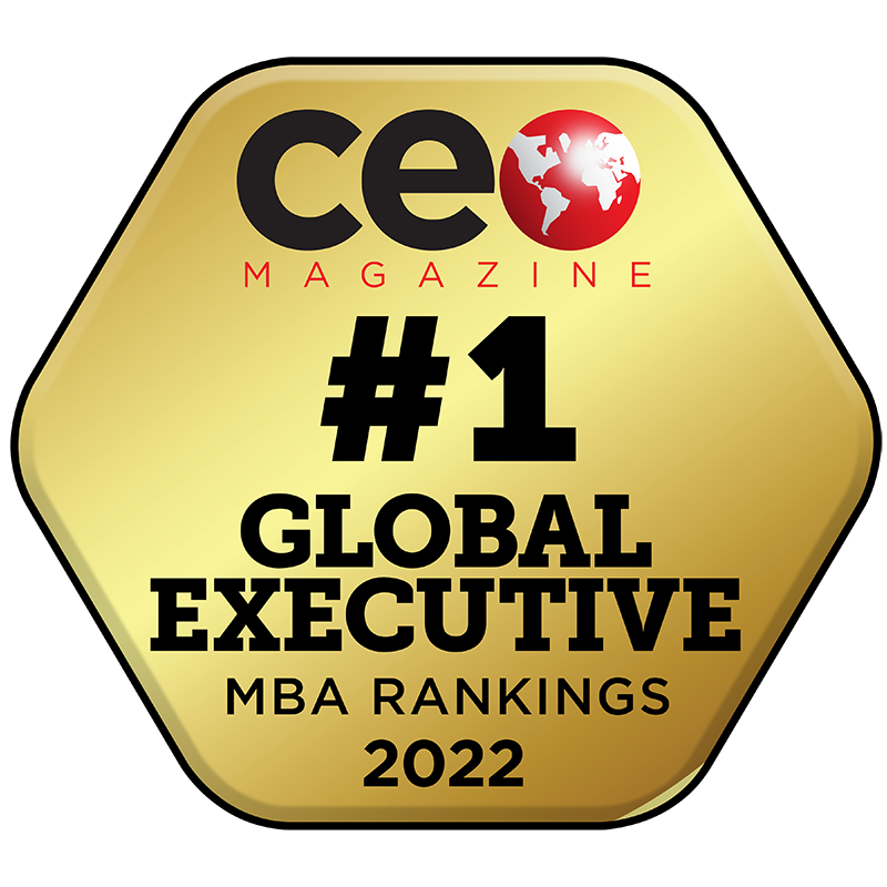 CEO Magazine #1 Global Executive MBA Ranking Badge
