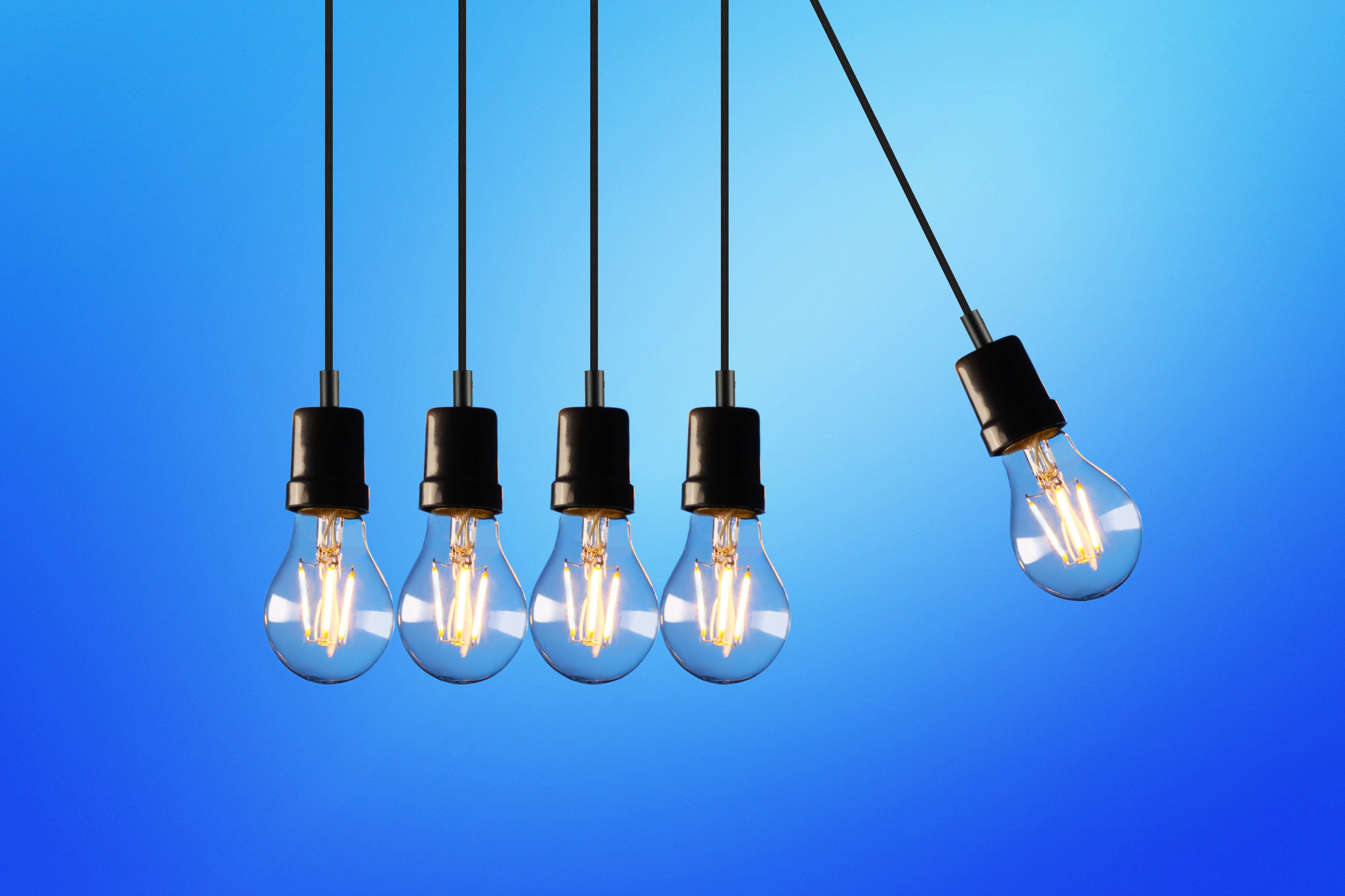 Hanging LED Light bulbs 