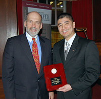 Dean Kelly & Plaque recepient