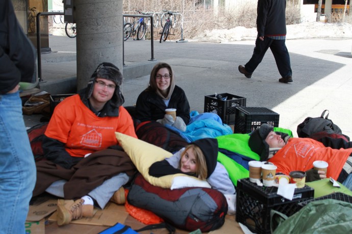 Five days and five nights on the street to help the homeless