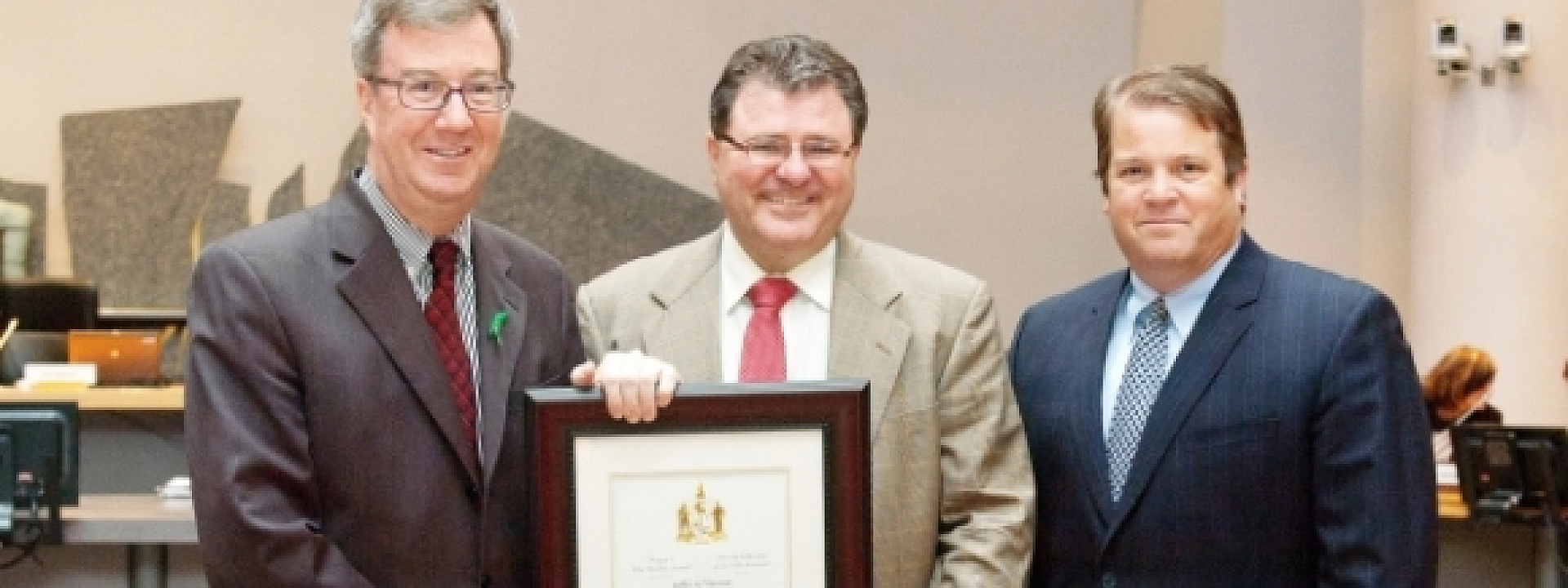 Gilles LeVasseur reçoit le Prix de bâtisseur de la Ville décerné par le maire