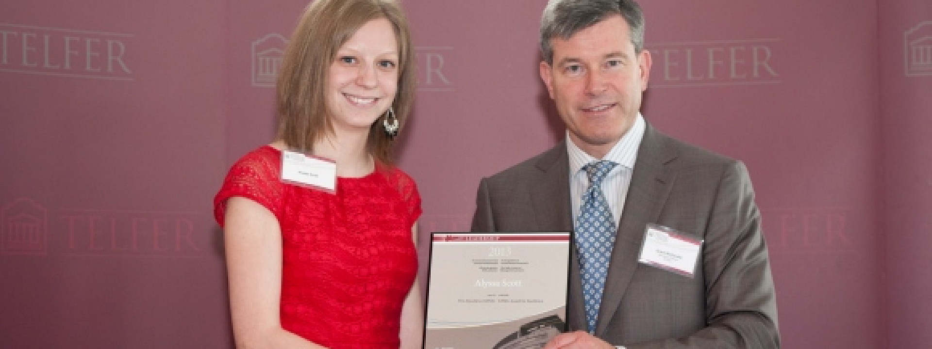 Alyssa Scott Receives the KPMG Award for Excellence