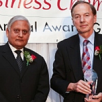 Indian High Commissioner Admiral ( Retd) Nirmal Verma with Marvin Hough