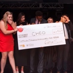 CASCO team presenting the big cheque