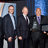 Michel Doiron, ADM at Veterans - winner of the APEX Award of Excellence in Leadership - sponsored by Telfer