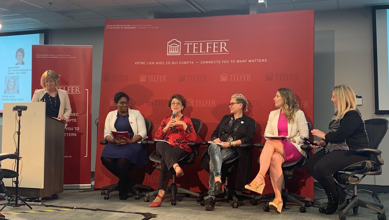 panel of 5 women and one moderator of inclusive innovation changemakers