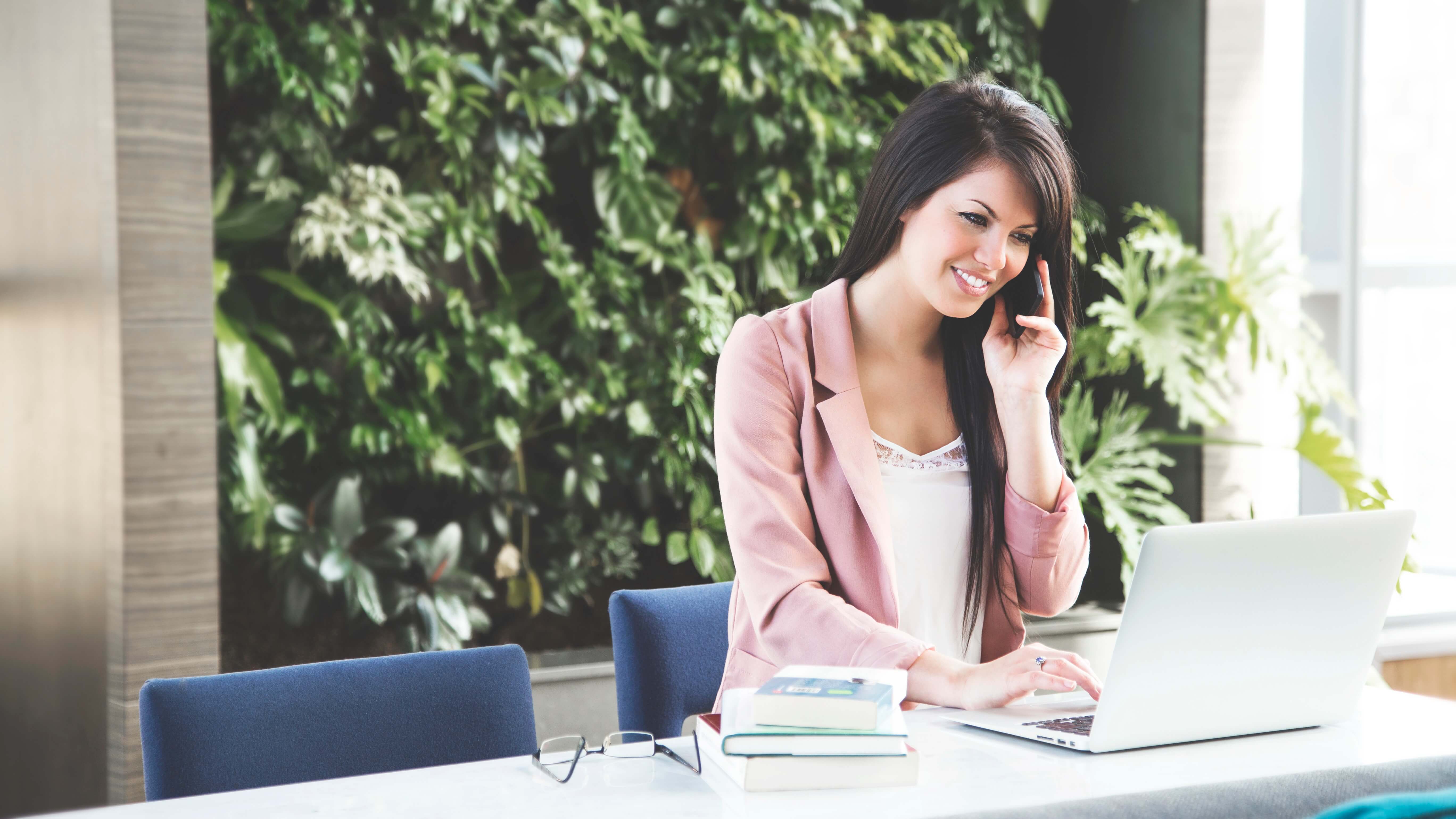 Woman on the phone