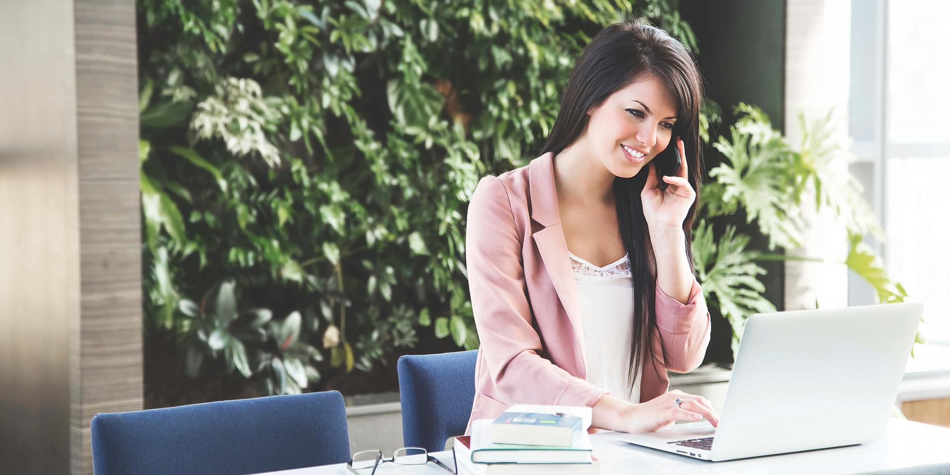 Woman on the phone