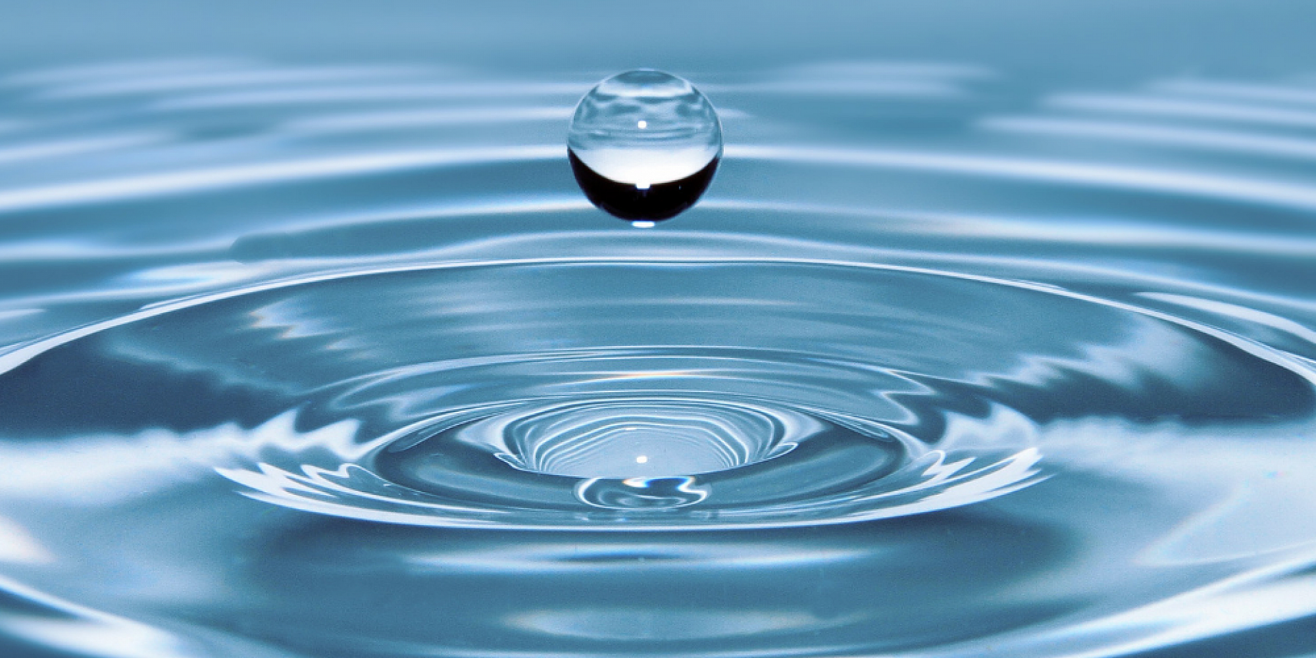 Water drop representing water resources