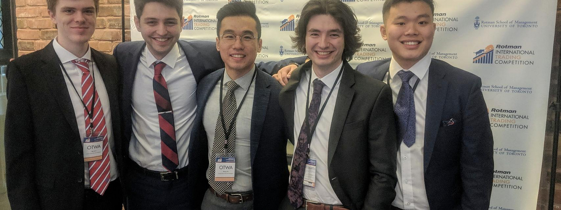 five telfer students at rotman international trade competition