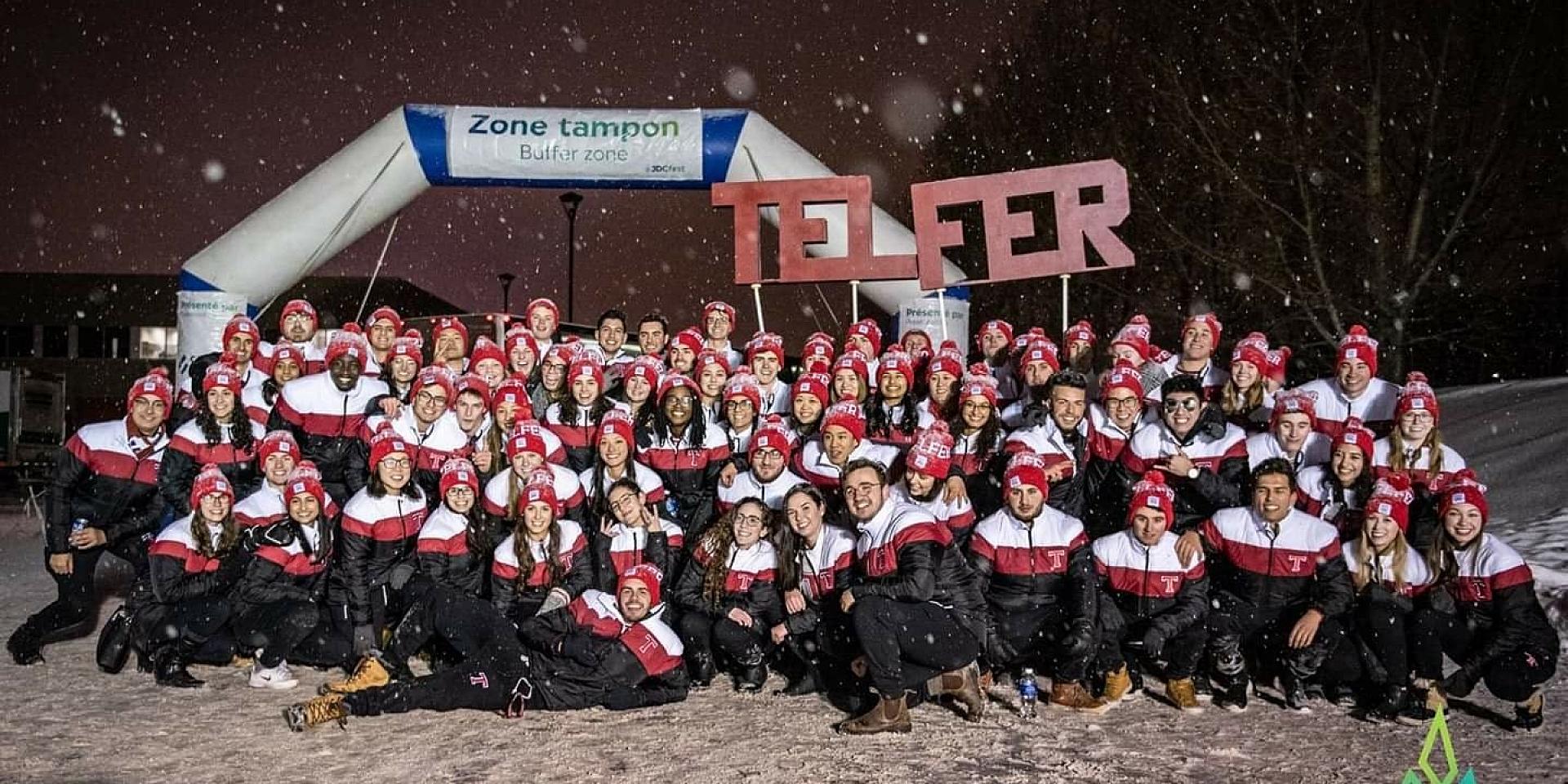 etudiants de JDC dans le neige