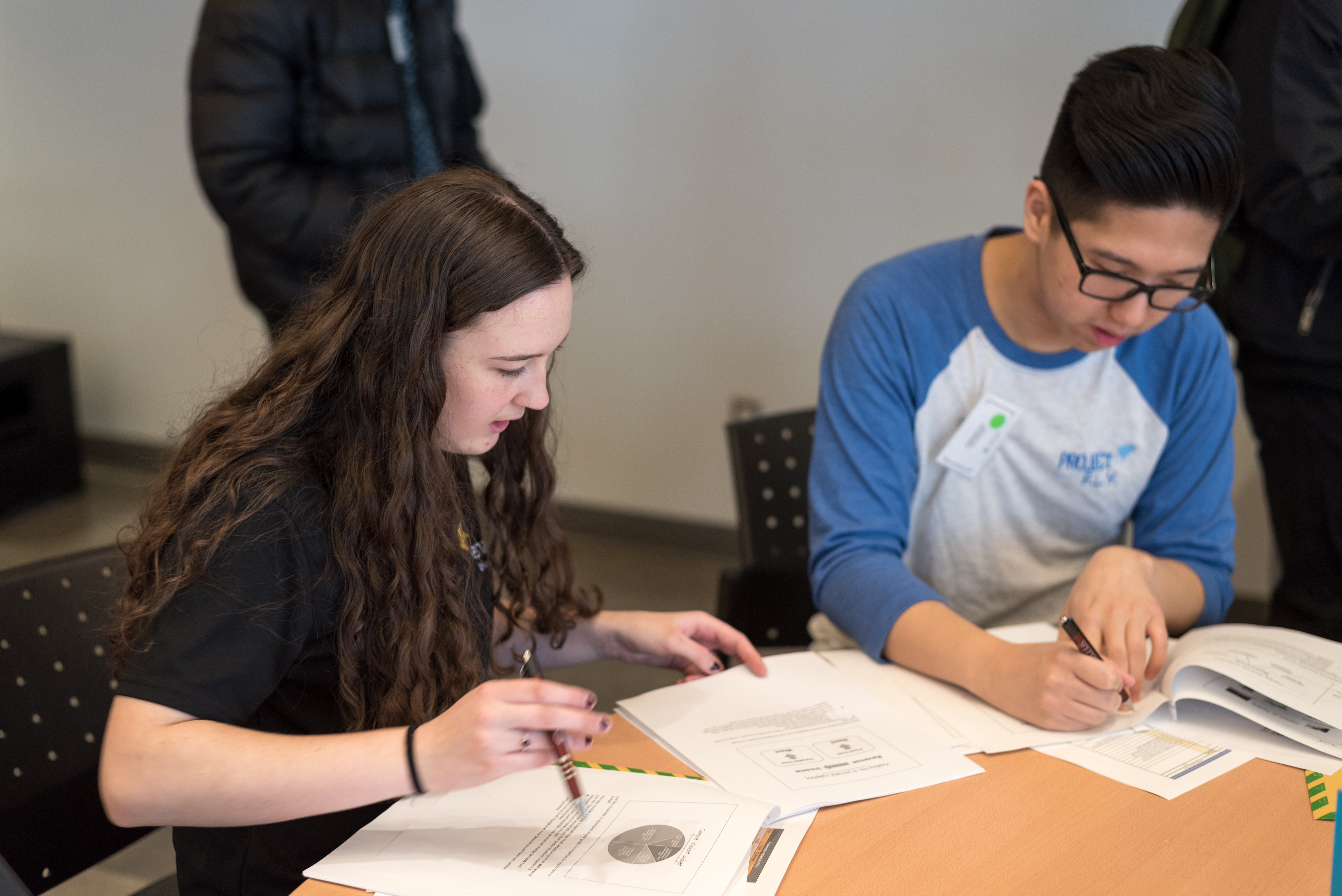 Enactus students in preparation for their pitch