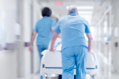 Health care workers in hospital