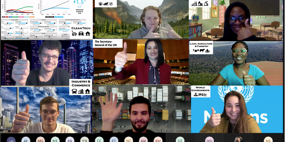 class in web conference screenshot