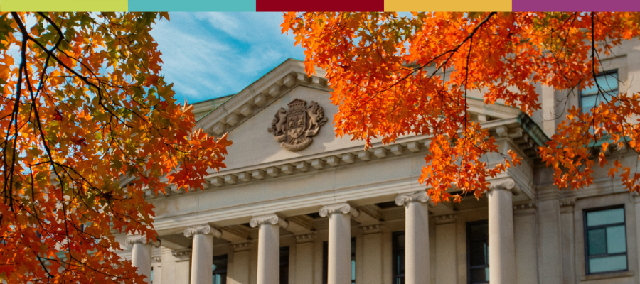 Tabaret Hall in the fall