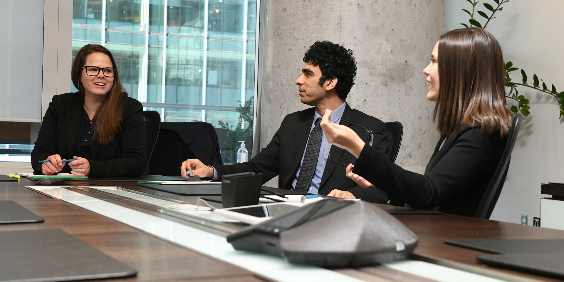 Young professionals discussing in a boardroom