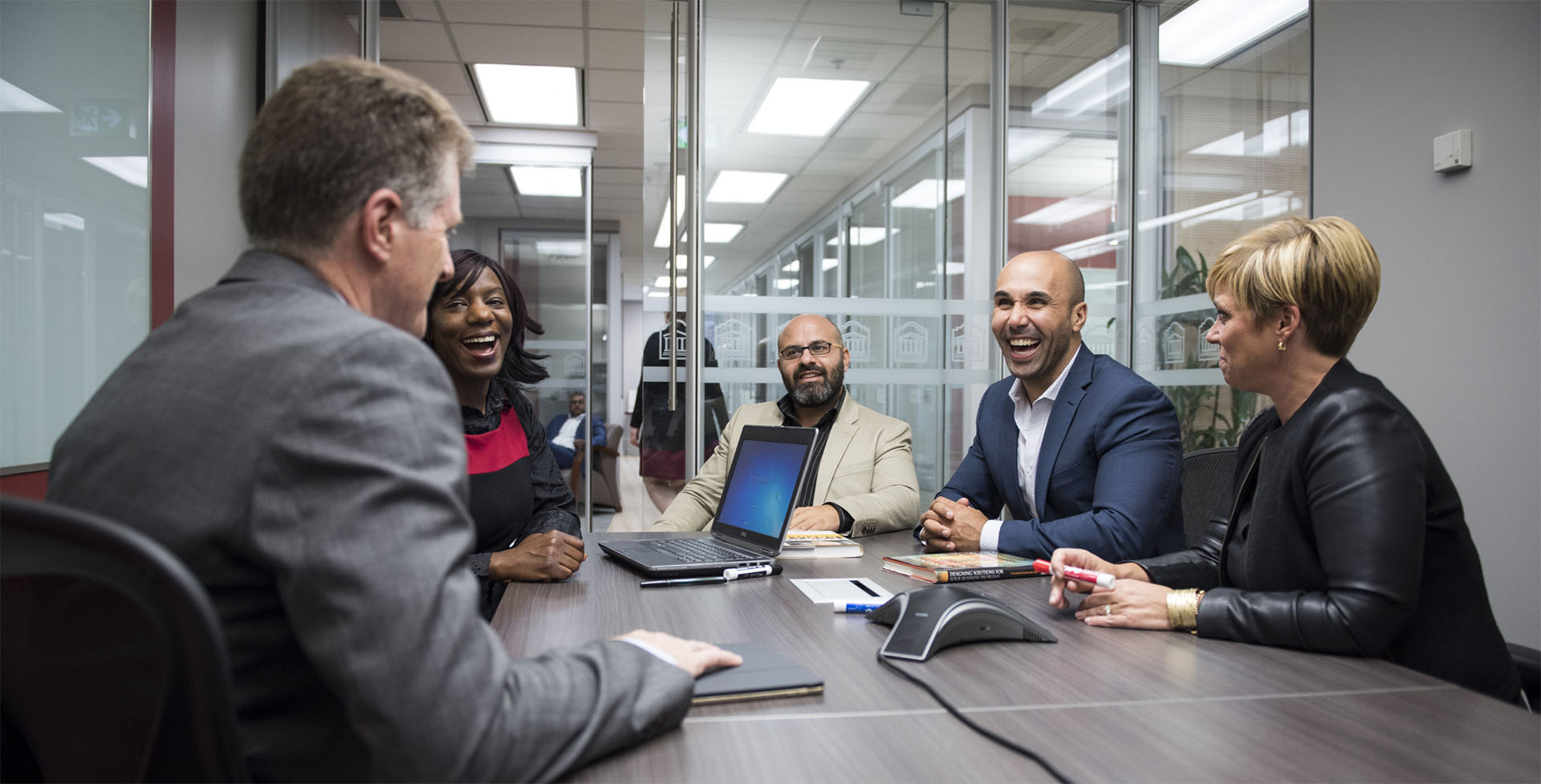 Executive MBA Students in a Meeting