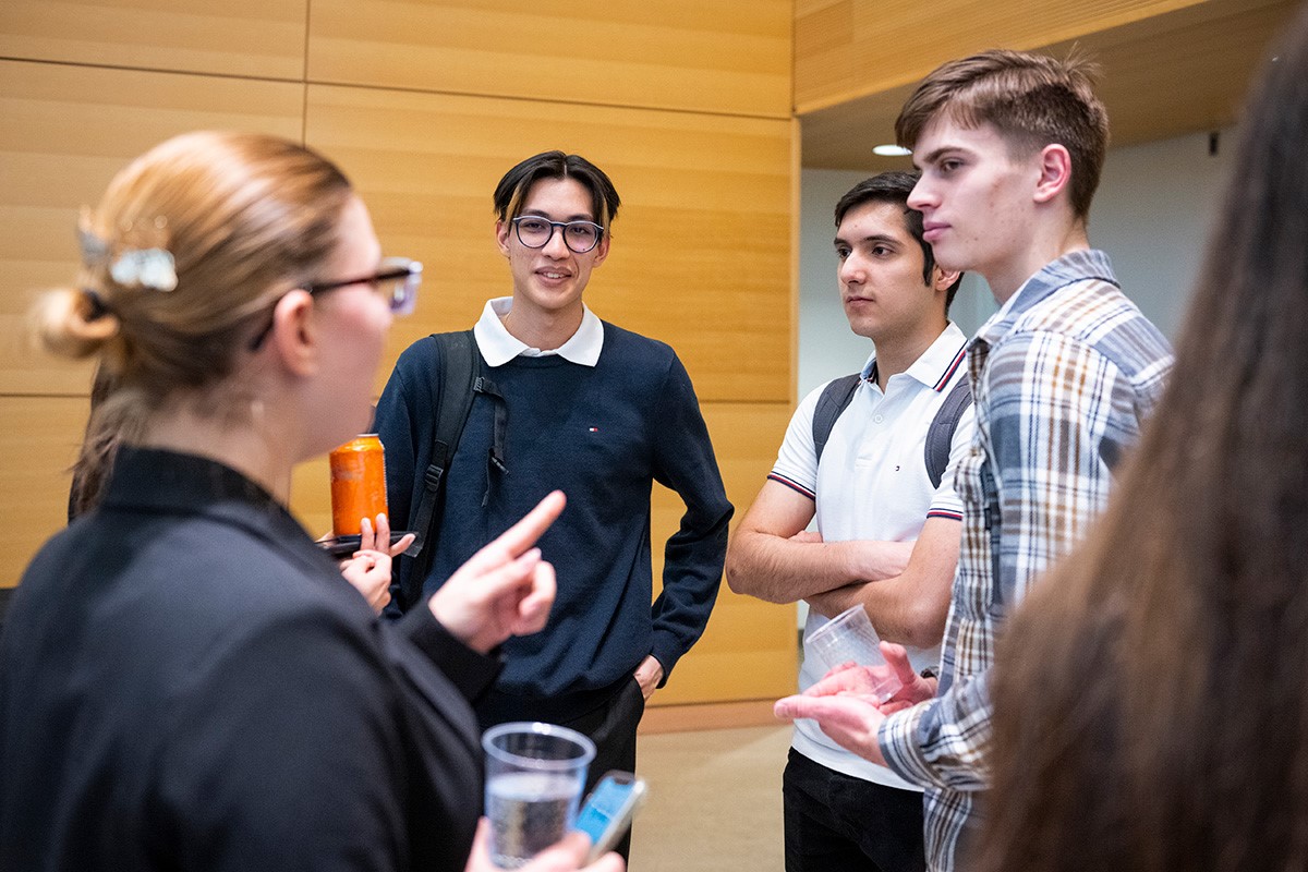 Students discussing