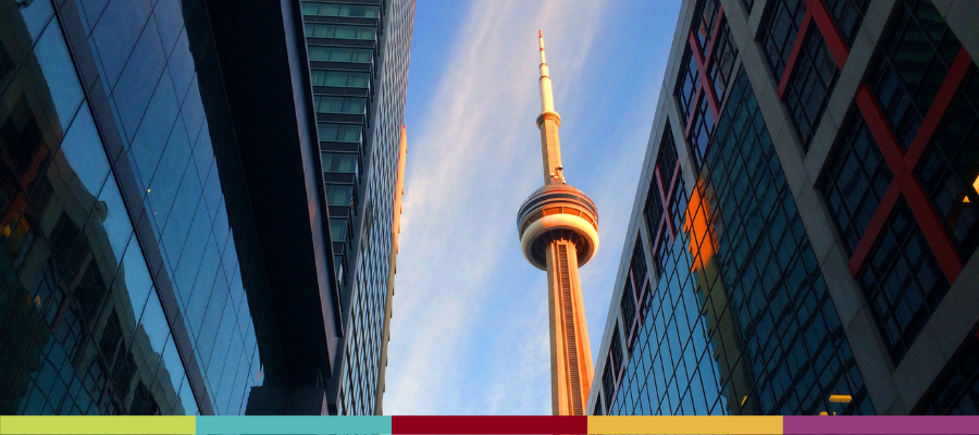 CN Tower in the city