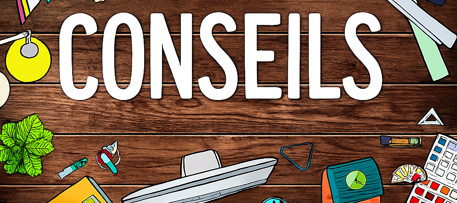 Ampoule fait de papier avec le texte conseils et astuces
