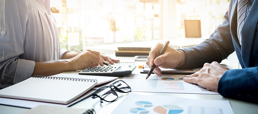 Human forms being spread out over different work areas