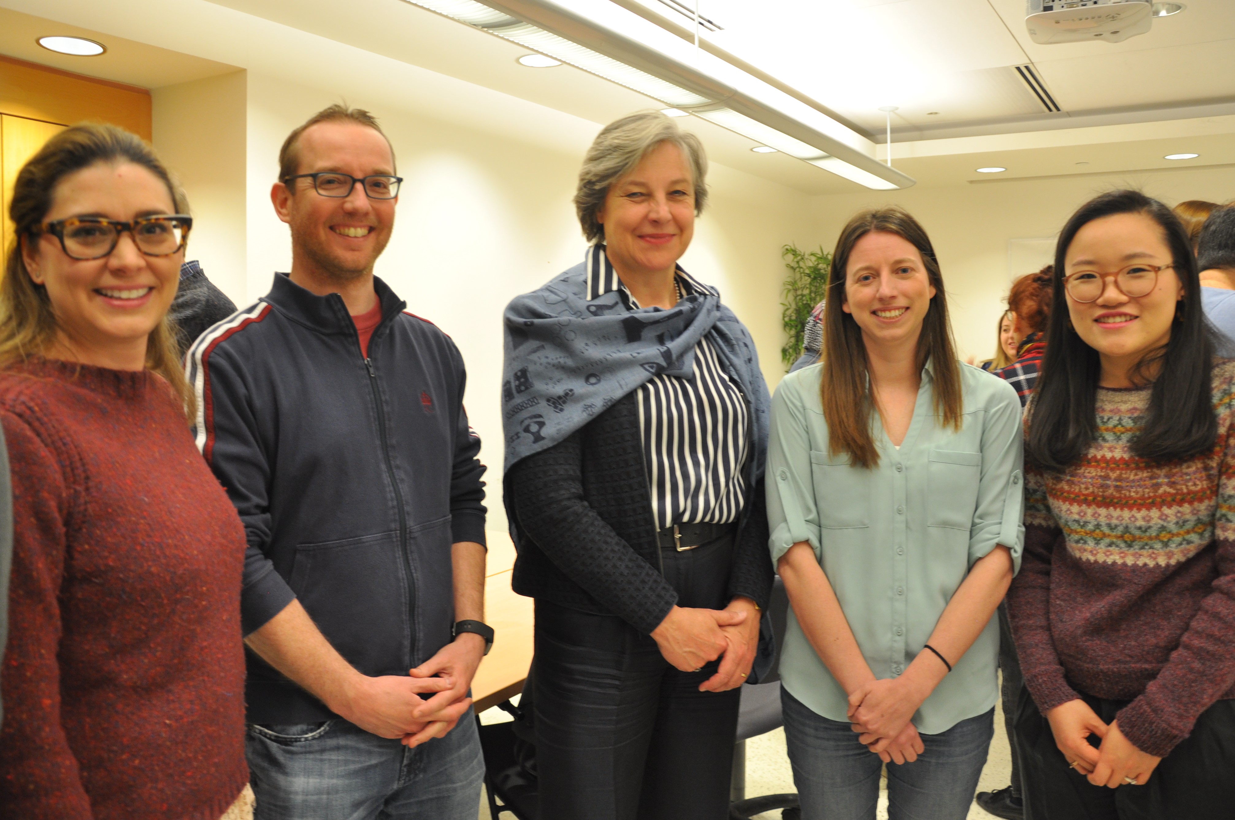 Students and professors celebrate