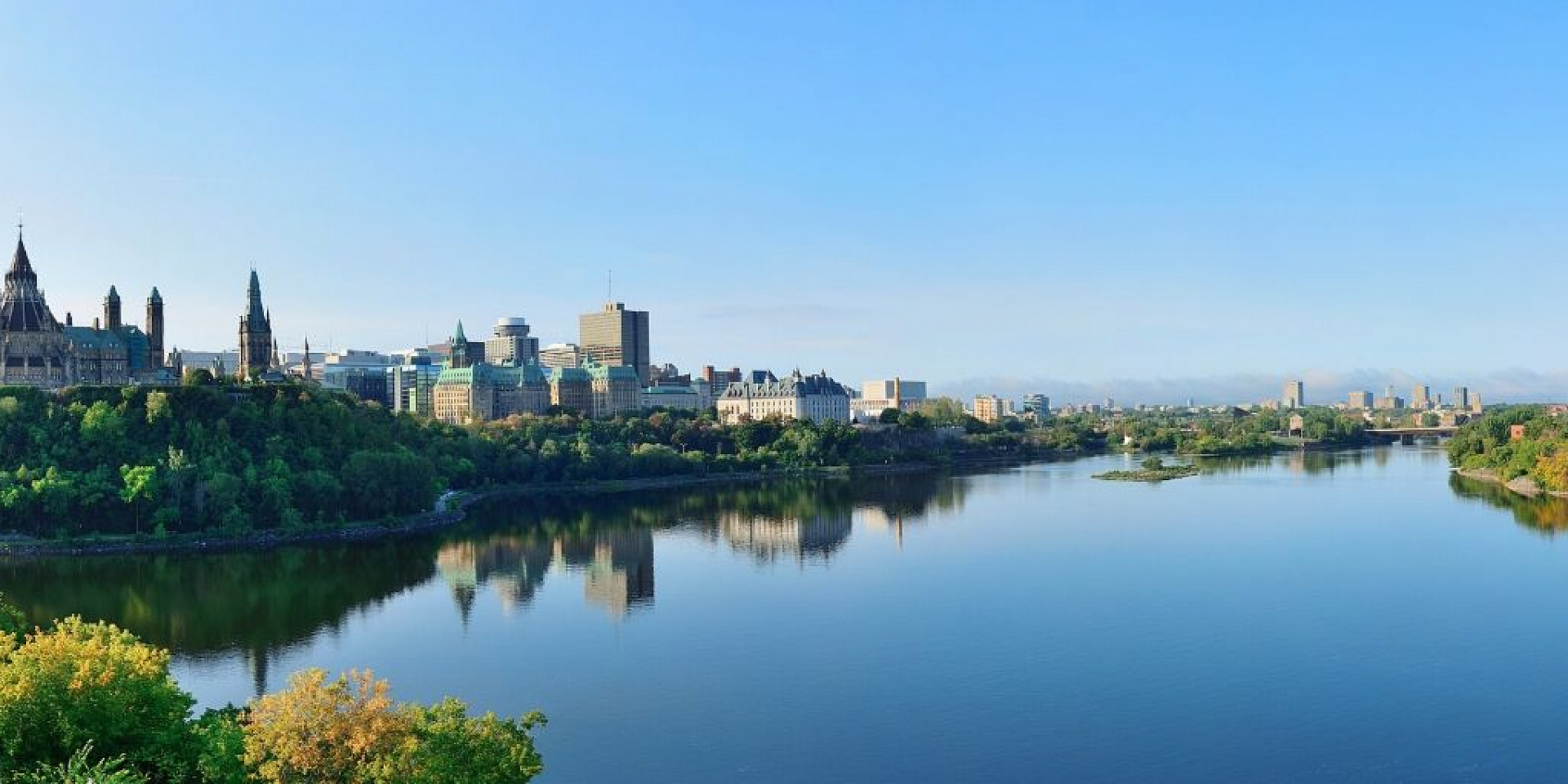 Vue sur Ottawa à partir de Gatineau