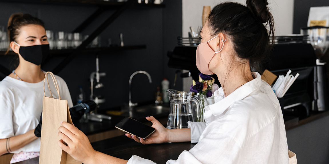 Barista at coffee shop
