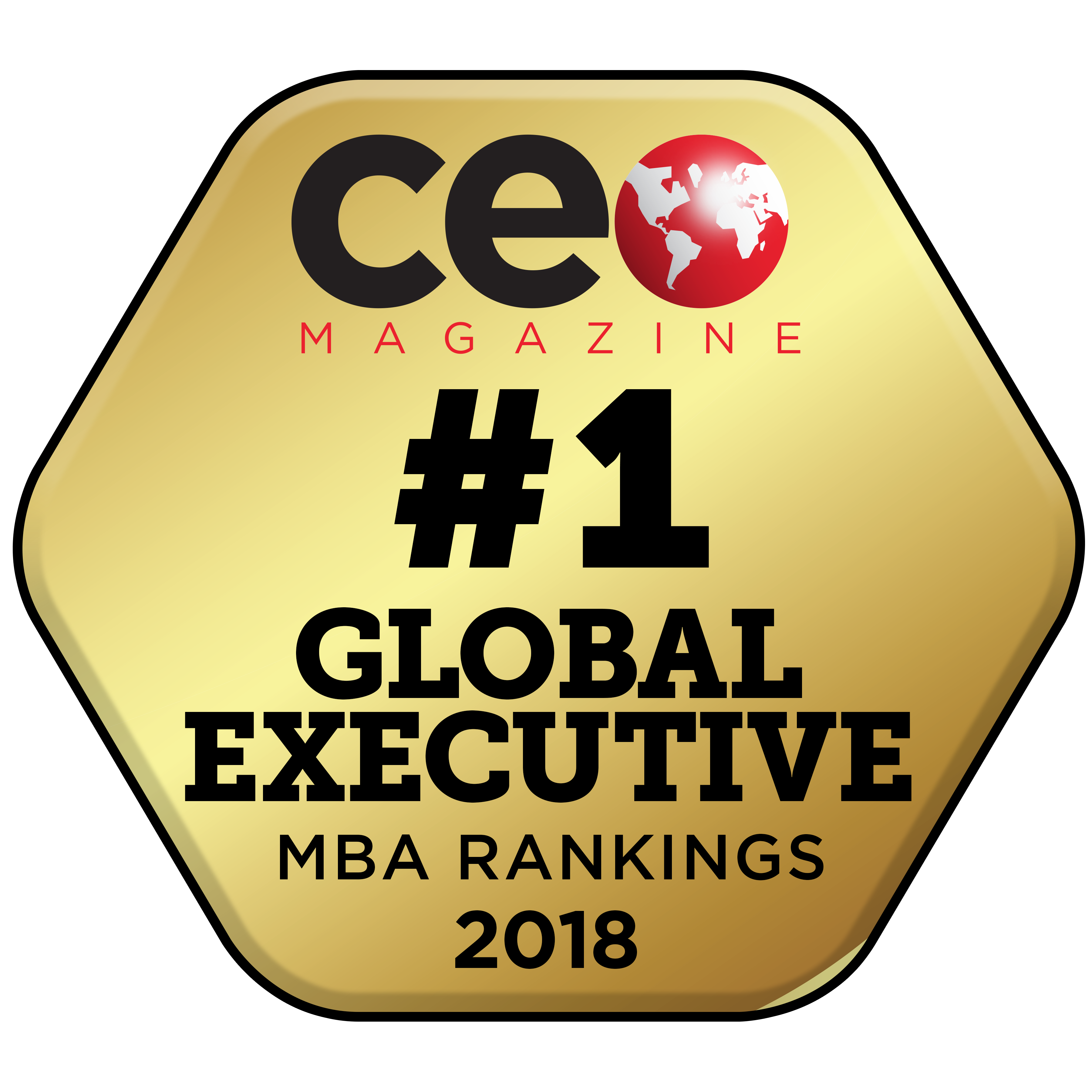 CEO Magazine #1 Global Executive MBA Ranking Badge