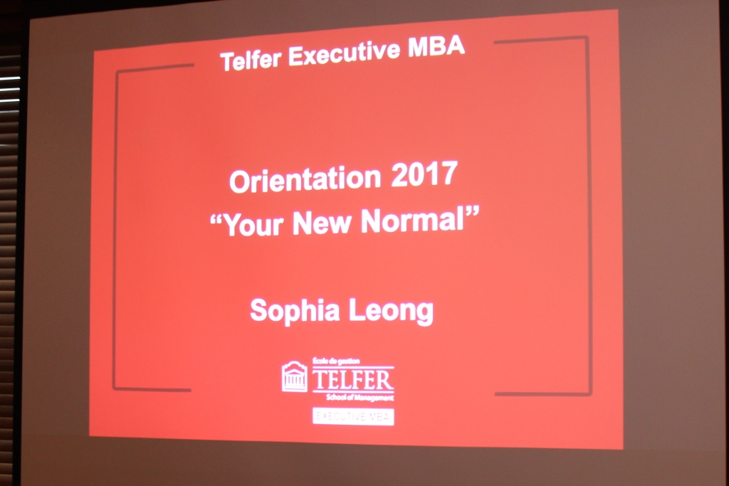  Telfer Executive MBA Class of 2017 DB